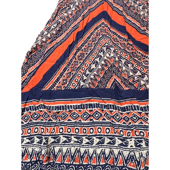 Flying Tomato Boho Maxi Dress Sleeveless Halter Embroidered Geometric Sz Small - Picture 2 of 5